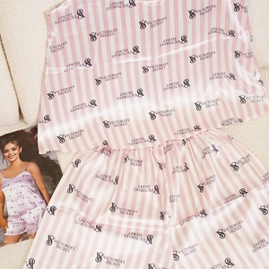 ست تاپ شورتک ساتن ویکتوریا سکرت کد1040