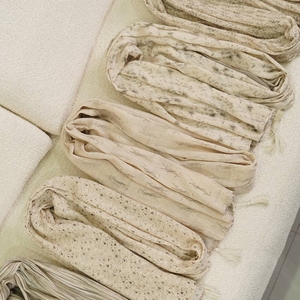 شال برشکا بهاره پارت سبزکرم کد327