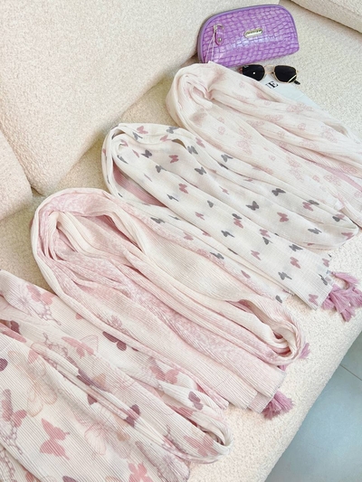 شال پلیسه برشکا ‌پک صورتی وارداتی کد296