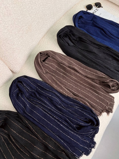 شال کنفی خطی دورریش کد292