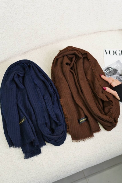 شال نخی دورریش راه راه MANGO کد315