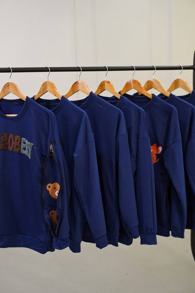 دورس نخ پنبه پارت سرمه‌ای کد1008