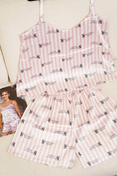 ست تاپ شورتک ساتن ویکتوریا سکرت کد1040