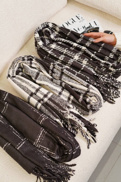 شال موهر حوله‌ای ریش فتیله‌ای وارداتی کد308