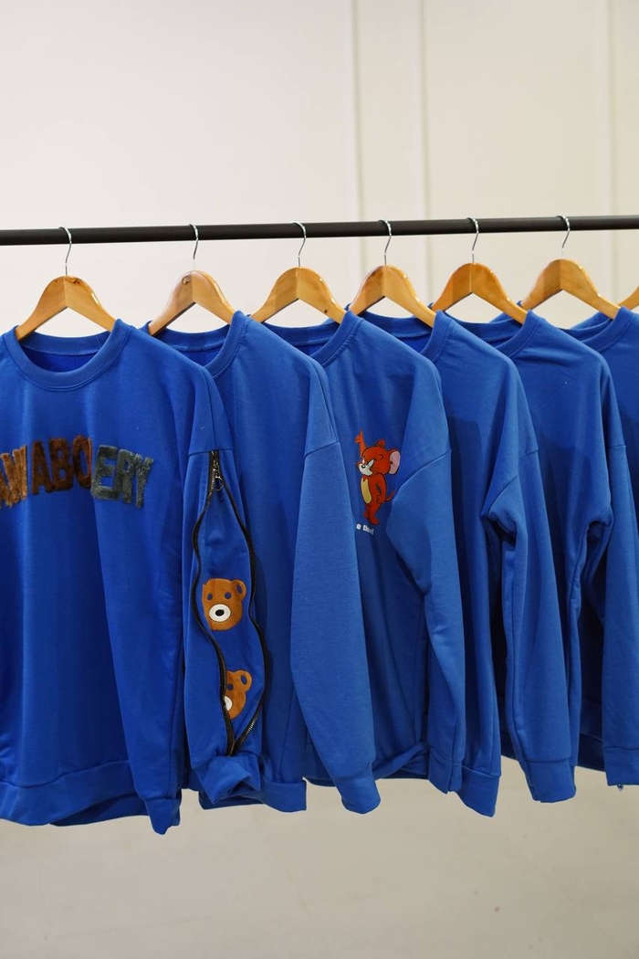 دورس نخ پنبه پارت آبی کاربنی کد1017