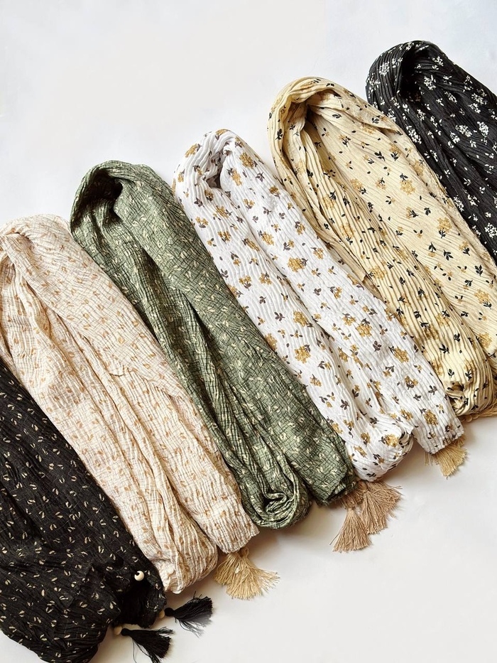 شال برشکا پاییزه گلدار کد۲۶۱