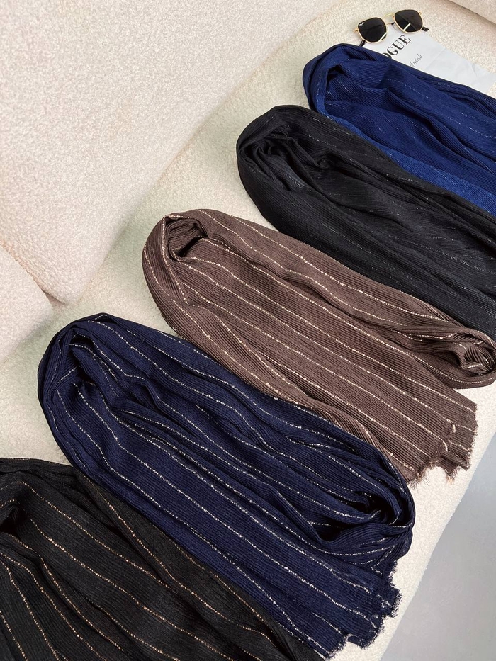 شال کنفی خطی دورریش کد292