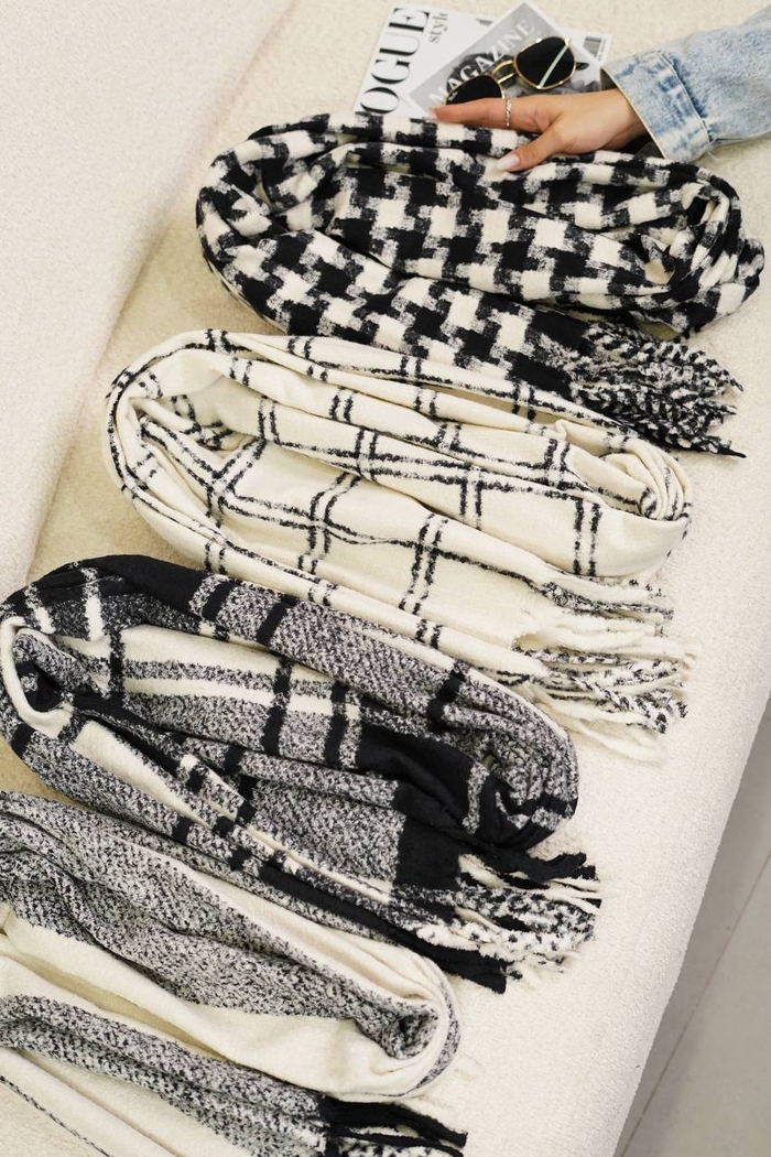 شال موهر حوله‌ای ریش فتیله‌ای وارداتی کد314