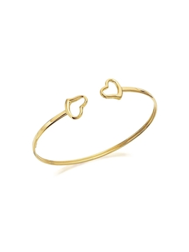 بنگل زنانه ظریف ژوپینگ طرح طلا E-1031